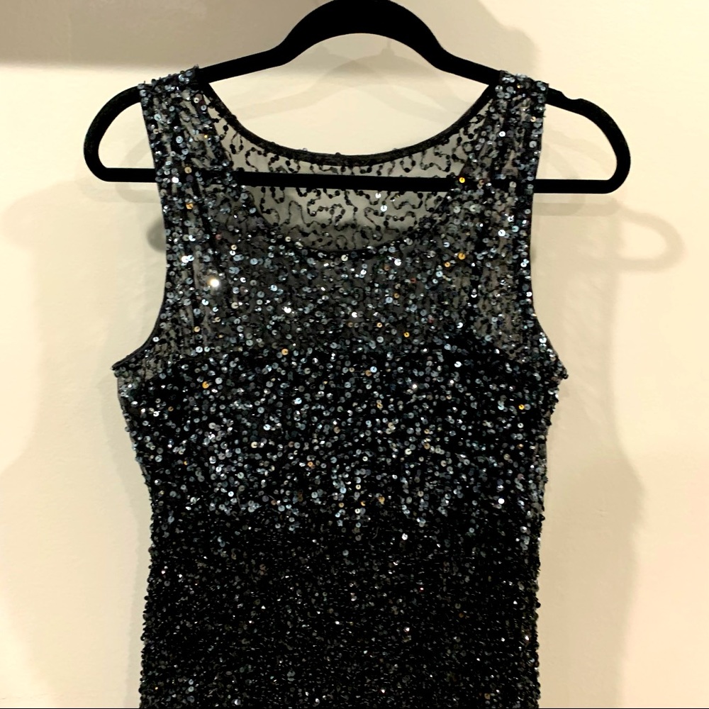 Adrianna Papell sequin dress sleeveless  size Large